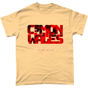 Cmon Wales Tshirt Yellow
