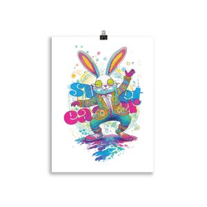 Funky Bunny Poster